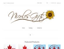 Tablet Screenshot of nicolesgifts.ca